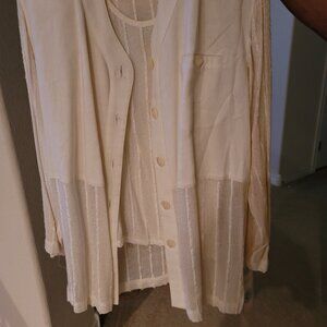 2 Piece Sweater Set, Shell and Cover All